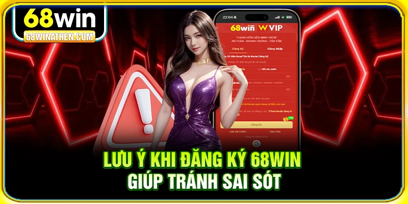Lưu ý khi đăng ký 68Win giúp tránh sai sót